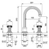 Смеситель для раковины Cezares Olimp OLIMP-BLS2-A-03/24-Sw