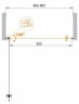 Душевая дверь Cezares Eco 90 ECO-O-B-1-90-C-NERO