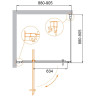 Душевой уголок Cezares Molveno 90x90 MOLVENO-A-1-90-C-Cr-IV