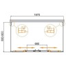 Душевой уголок Cezares Molveno 170x90 MOLVENO-AH-2/2-170/90-C-BORO-IV