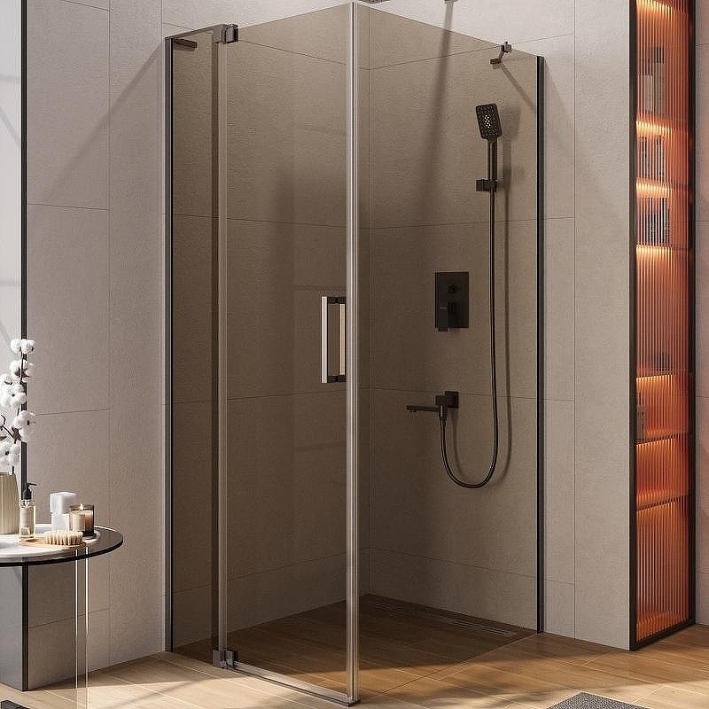 Душевой уголок Cezares Slider 90x90 SLIDER-AH-1-90-80/90-BR-GM