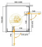 Душевой уголок Cezares Slider 100х80 SLIDER-AH-2-70/80-90/100-GRIGIO-BORO