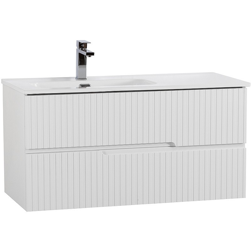 Тумба под раковину Cezares Duet-N 100 L DUET-N-1000-2C-SO-BL-L подвесная