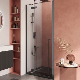 Душевая дверь Cezares Liner 90 L LINER-B-12-90-C-NERO-L