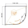 Душевой уголок Cezares Molveno 120x90 MOLVENO-RH-1-120/90-C-Cr-IV