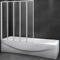 Шторка на ванну Cezares Relax 120 RELAX-V-5-120/140-C-Bi