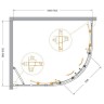 Душевой уголок Cezares Molveno 110x90 MOLVENO-RH-2-110/90-C-GM-IV