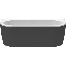 Акриловая ванна Cezares Slim 180x79 SLIM WALL-180-80-60-NERO-SET