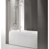 Шторка на ванну Cezares ECO-O-V-21-120/140-C-Cr