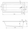 Акриловая ванна Cezares Plane Solo Mini 170x70 PLANE SOLO MINI-170-70-42-W37