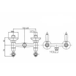 Смеситель для душа Cezares First FIRST-DS-01-Bi