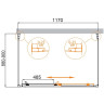 Душевой уголок Cezares Molveno 120x90 MOLVENO-AH-12-120/90-C-Cr-IV
