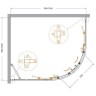 Душевой уголок Cezares Molveno 120x100 MOLVENO-RH-2-120/100-C-GM-IV