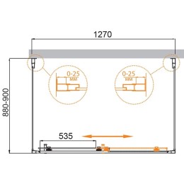 Душевой уголок Cezares Molveno 130x90 MOLVENO-AH-12-130/90-C-Cr-IV