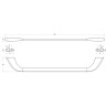 Полотенцедержатель Cezares Liner LINER-TH-60-01