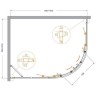 Душевой уголок Cezares Molveno 130x100 MOLVENO-RH-2-130/100-C-BORO-IV