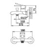 Смеситель для ванны Cezares Nautic NAUTIC-VM-SR
