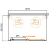 Душевой уголок Cezares Molveno 130x90 MOLVENO-AH-12-130/90-P-Cr