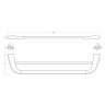 Полотенцедержатель Cezares Liner LINER-THD-60-01 двойной