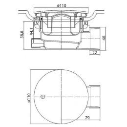 Акриловый поддон для душа Cezares Tray A 120x100 L TRAY-A-RH-120/100-550-15-W-L