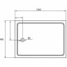Акриловый поддон для душа Cezares Tray A 100x90 TRAY-A-AH-100/90-15-W