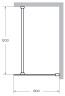 Душевая перегородка Cezares Liberta 80 LIBERTA-L-1-80-120-GR-Cr