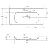Раковина Cezares Relax 100 CZR-1000/480-LV-MR-NV