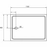 Акриловый поддон для душа Cezares Tray A 110x90 TRAY-A-AH-110/90-15-W