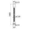 Душевой шланг Cezares Czr CZR-FMDC2-180-01