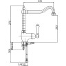 Смеситель для кухни Cezares Margot MARGOT-LLM2-03/24-Bi