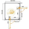 Душевой уголок Cezares Slider 90x80 SLIDER-AH-2-70/80-80/90-BR-NERO