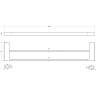 Полотенцедержатель Cezares Slider SLIDER-THD-60-NOP двойной