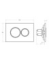 Кнопка смыва Cezares Pneumatic PN1-BTN-BORO