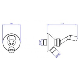 Шланговое подключение Cezares Czr CZR-U-AI-C-03/24