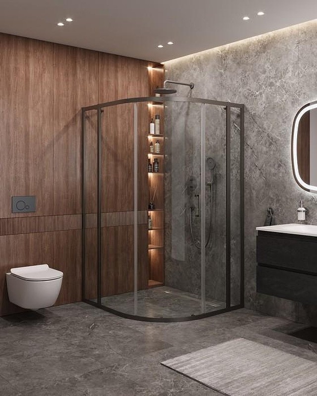 Душевой уголок Cezares Molveno 120x110 MOLVENO-RH-11-120/110-C-GM-IV