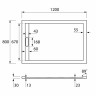 Душевой поддон из искусственного камня Cezares Tray AS 120x80 TRAY-AS-AH-120/80-30-W