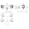 Смеситель для ванны Cezares Royal Palace ROYAL PALACE-V-02-MS