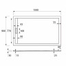 Душевой поддон из искусственного камня Cezares Tray AS 150x90 TRAY-AS-AH-150/90-30-W