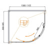 Душевой уголок Cezares Molveno 110x90 MOLVENO-RH-1-110/90-C-Cr-IV