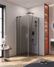 Душевой уголок Cezares Slider 90x80 SLIDER-AH-1-80-80/90-GRIGIO-GM
