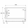 Душевой поддон из искусственного камня Cezares Tray AS 160x90 TRAY-AS-AH-160/90-30-W