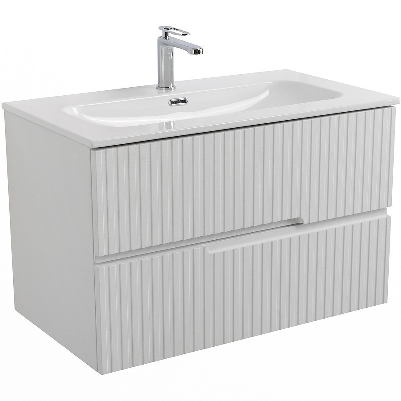 Тумба под раковину Cezares Duet-N 80 DUET-N-800-2C-SO-FBS-P подвесная
