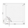 Акриловый поддон для душа Cezares Tray A 85x85 TRAY-A-A-85-15-W