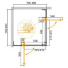 Душевой уголок Cezares Slider 80x80 SLIDER-A-2-70/80-GRIGIO-GM