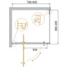 Душевой уголок Cezares Molveno 80x90 MOLVENO-AH-1-80/90-C-Cr-IV