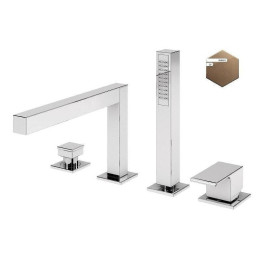 Смеситель на борт ванны Cezares Porta PORTA-BVDM4-SS