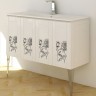 Тумба под раковину Cezares Rosa 120 42244