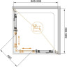 Душевой уголок Cezares Eco 90x90 ECO-O-A-2