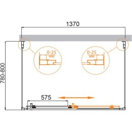 Душевой уголок Cezares Molveno 140x80 MOLVENO-AH-12-140/80-C-Cr-IV