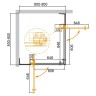 Душевой уголок Cezares Slider 90x90 SLIDER-A-2-80/90-GRIGIO-GM